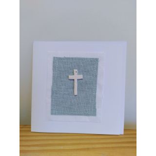 Porcelain cross card