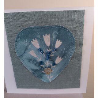 Heart card with beads