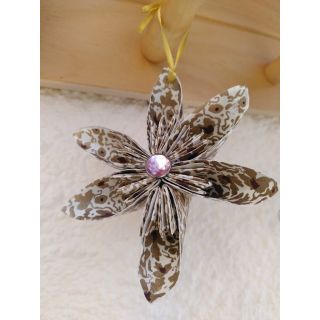 Three paper flowers